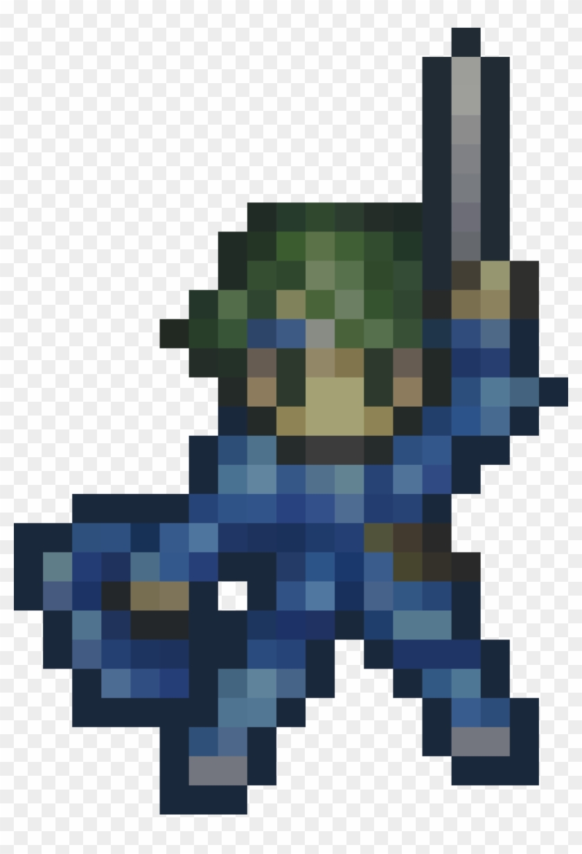 Generalalm's Sprite Scaled Up To A Image - Fire Emblem Alm Sprite Clipart