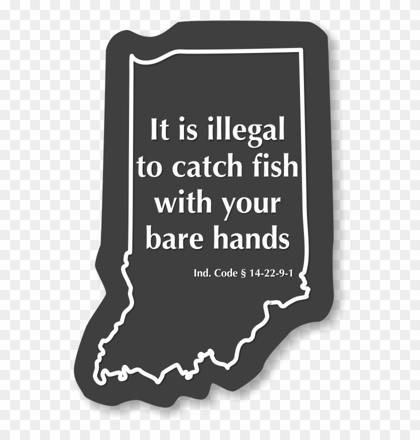 Indiana Fishing Regulations Novelty Sign - Iomega Clipart #4996227