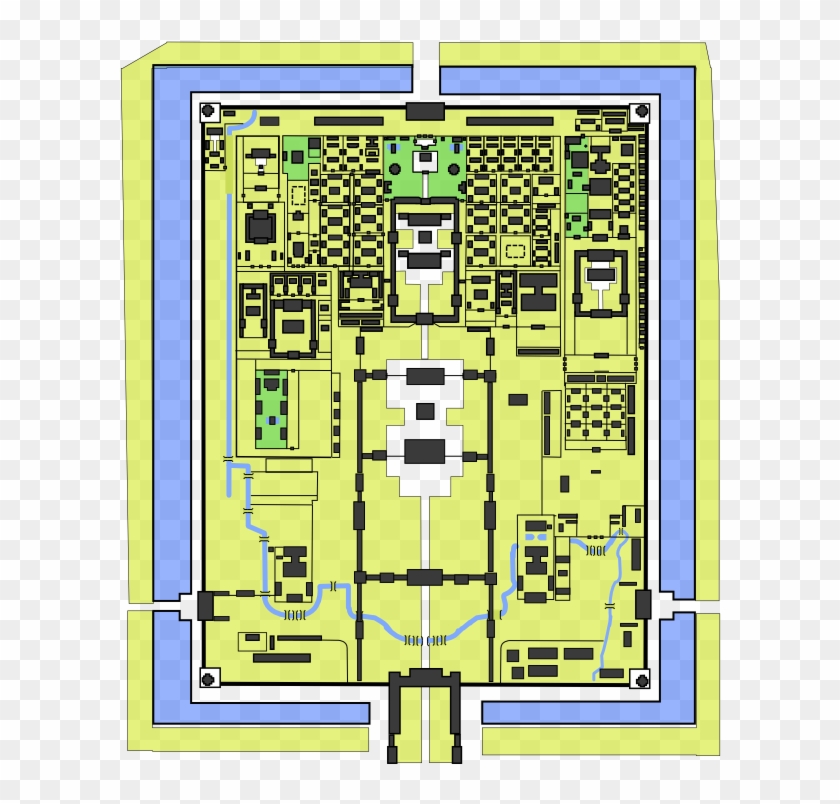 Forbidden City Map Wp 0 - Mặt Bằng Điện Thái Hòa Clipart