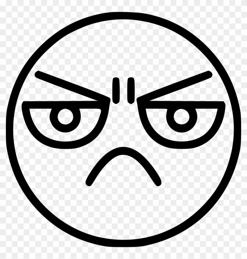 Png File Svg - White Annoyed Icon Png Clipart #4996845