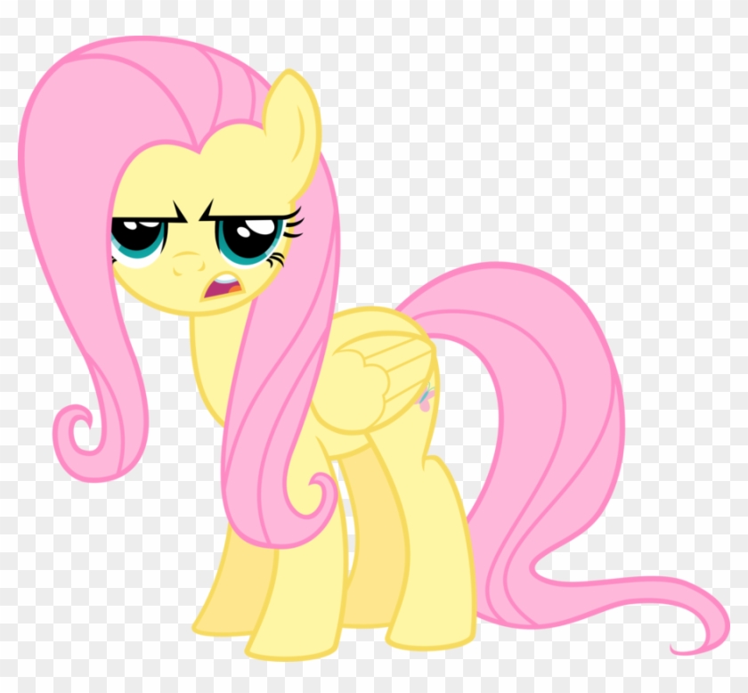 Annoyed, Fluttershy, Safe, Simple Background, Solo, - My Little Pony Fluttershy Happy Clipart #4997035
