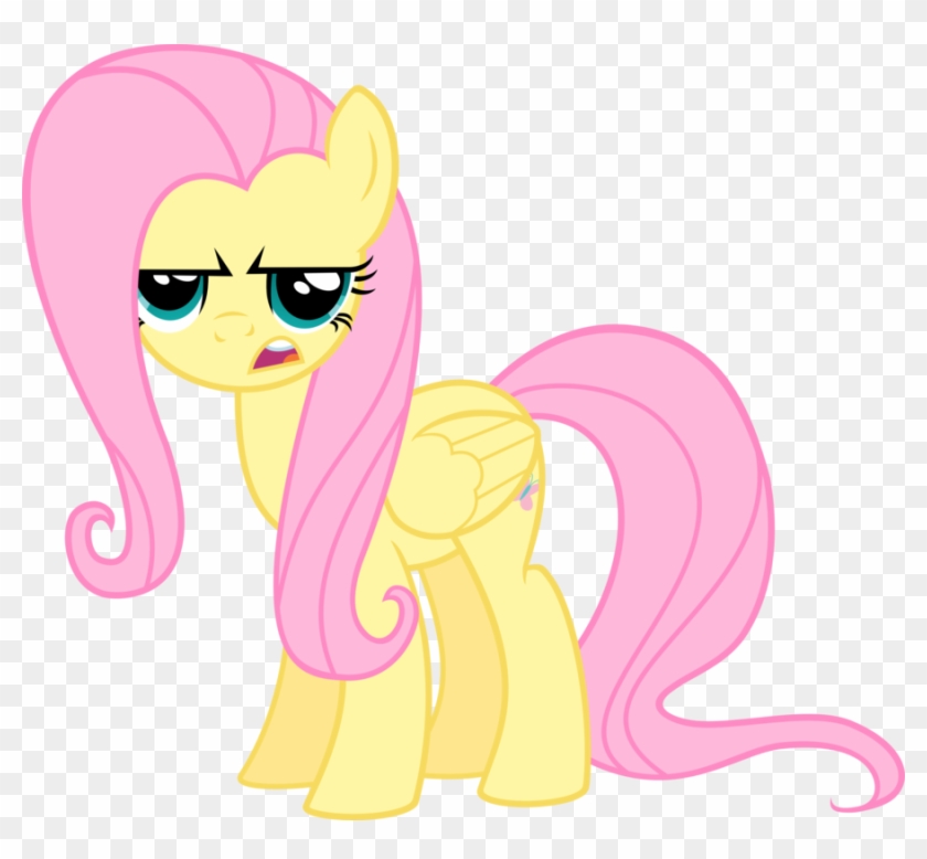 Annoyed, Fluttershy, Safe, Simple Background, Solo, - My Little Pony Fluttershy Happy Clipart