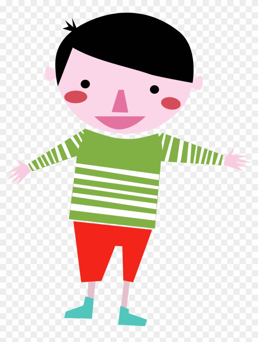 Matemáticas Divertidas - Niños Con Los Puntos Cardinales Clipart