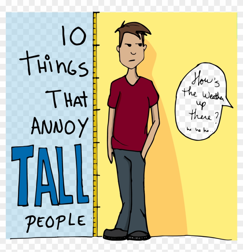 Asking How Tall A Tall Person Really Is - Tall People Problems Clipart #4997395