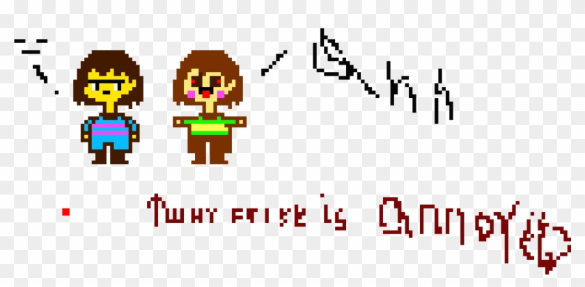 Why Frisk Looks Annoyed In Genocide Or Any Route - Cartoon Clipart