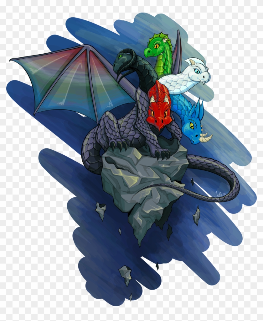 #tiamat #dragon #fantasyart #digitalart #vectorart - Baby Mobile Clipart
