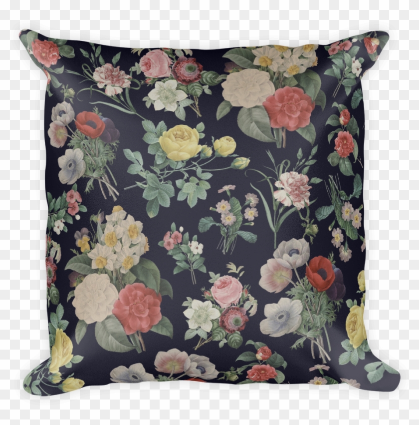 Nah Throw Pillow - Bouquet Of Camellias, Narcissus, And Pansies Clipart #4997725