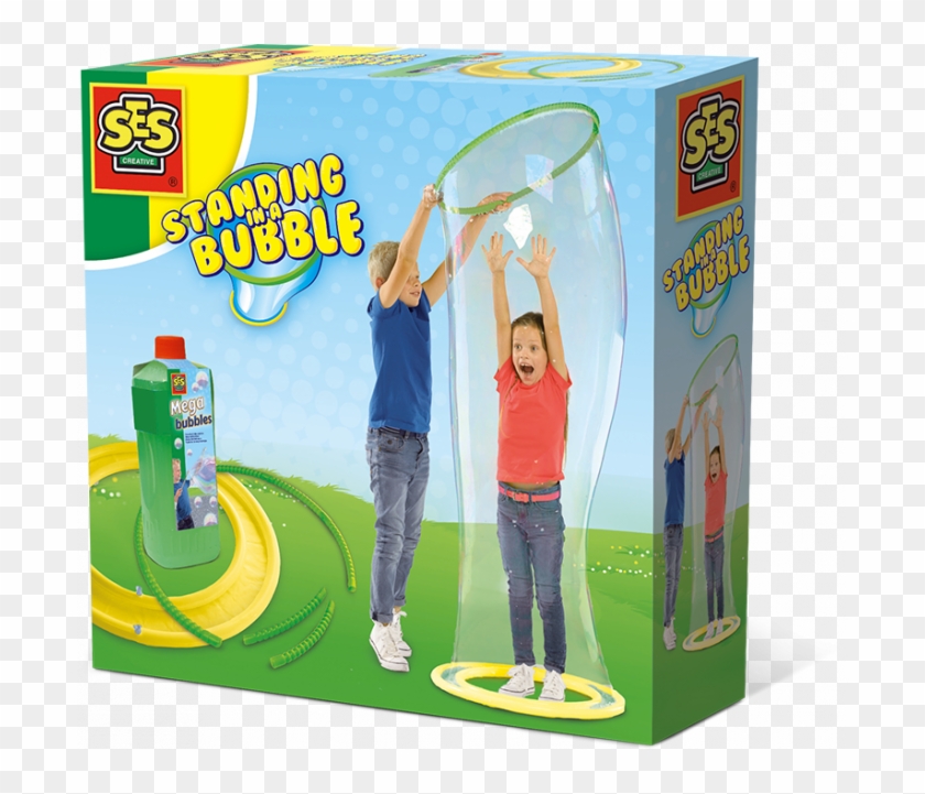 Standing In A Mega Bubble - Standing In A Bubble Clipart