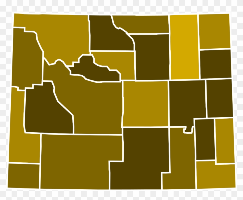 2016 Wy-al Libertarian Primary - Wyoming Election Map 2012 Clipart #4998915