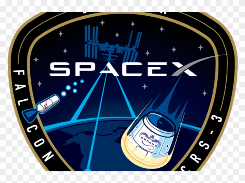 Spacex International Space Station Resupply Mission - Crs 3 Patch Clipart