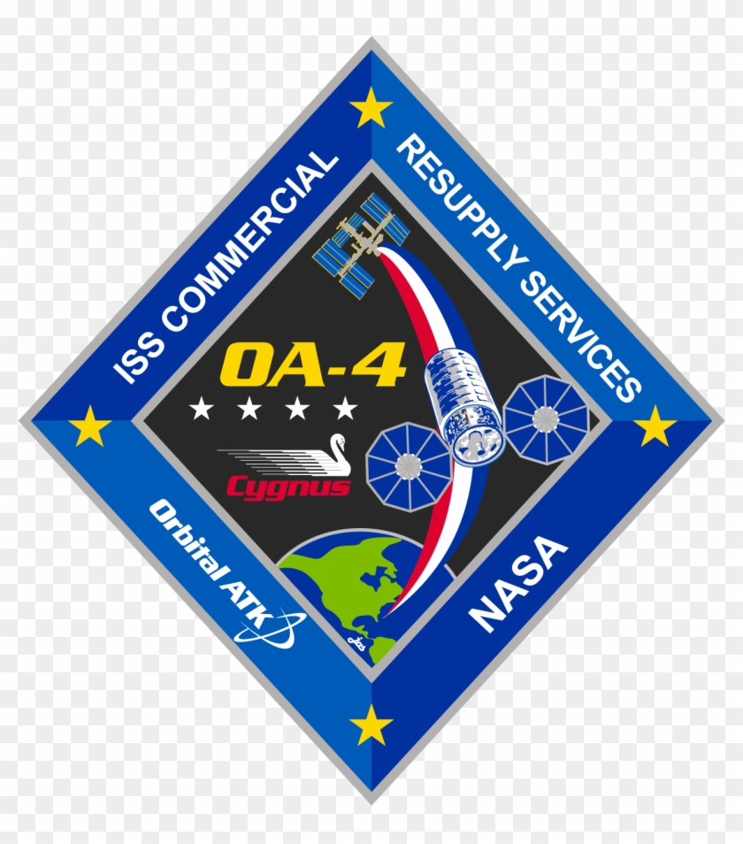 Orbital Atk Oa-4 Mission Patch Artwork For Resupply - Orbital Atk Clipart #4999168