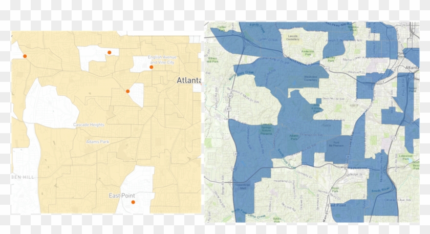 By Merely Overlaying The Map Of Opportunity Zones Onto - Atlas Clipart #4999206