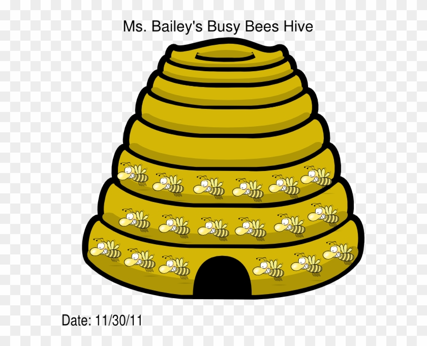 Busy Bees Hive Clip Art - Cartoon Bee Hive Transparent Background - Png Download #4999211