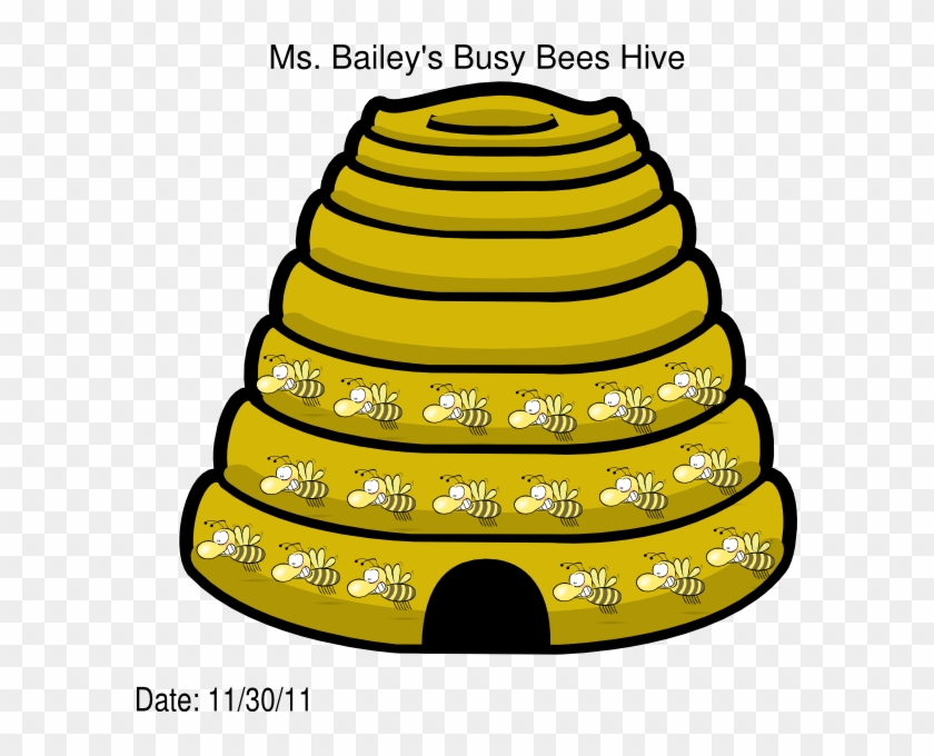 Busy Bees Hive Clip Art - Cartoon Bee Hive Transparent Background - Png Download