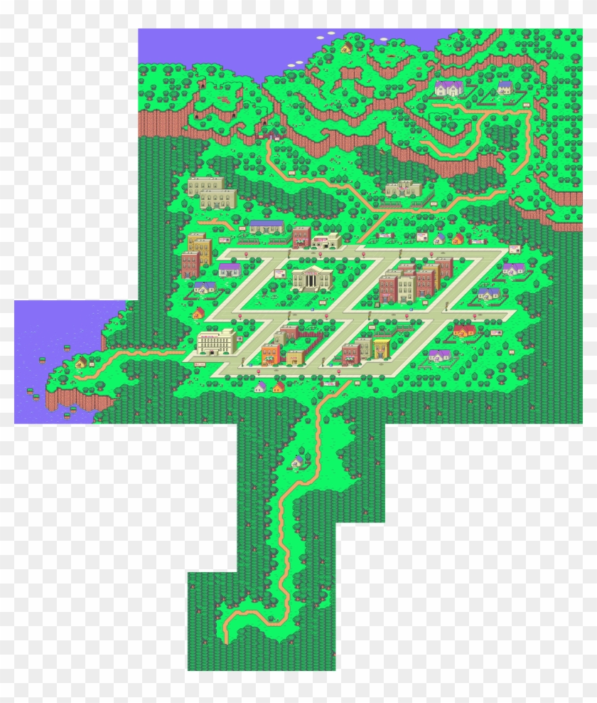 Http - //img1 - Wikia - Nocookie - Net/ /images/0/01/onett - Earthbound Onett Clipart