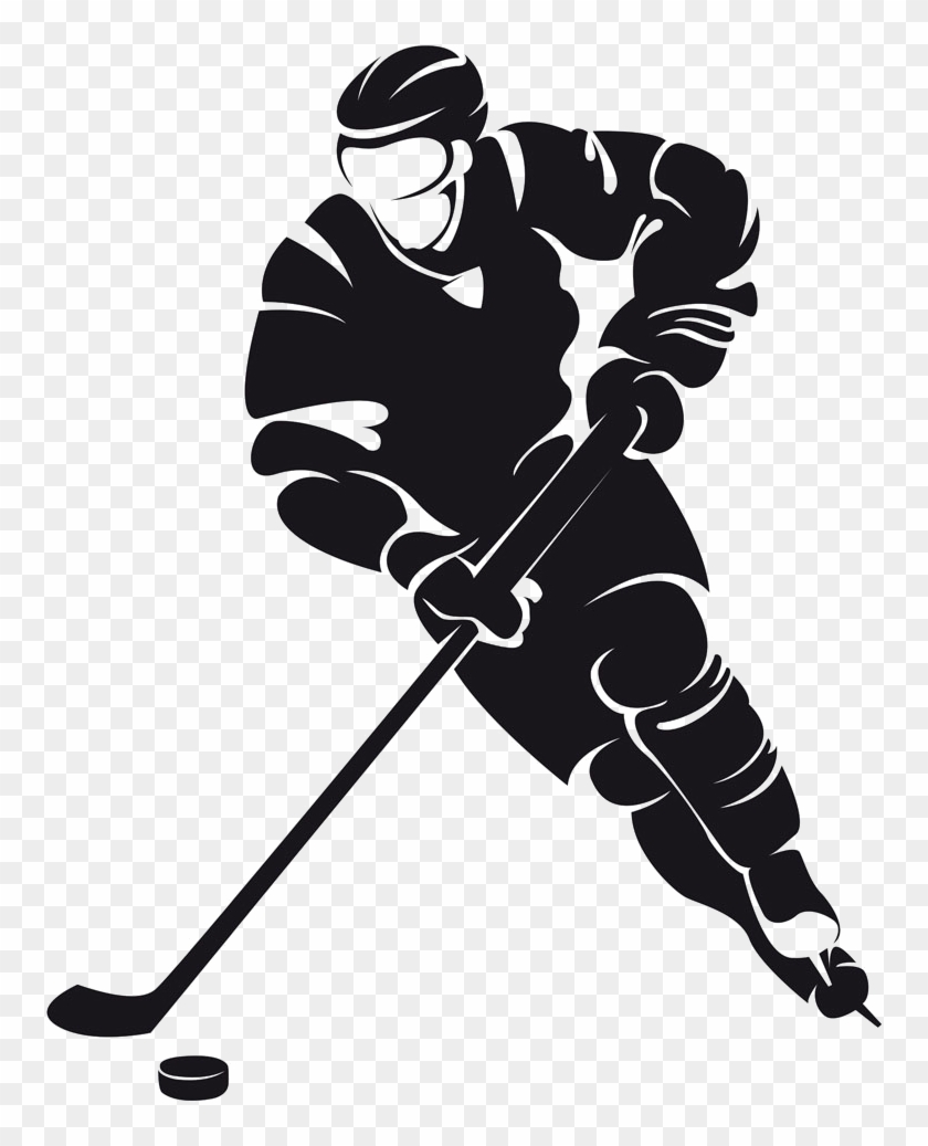Ice Hockey Png Images - Ice Hockey Clipart Black And White Transparent Png #4999411