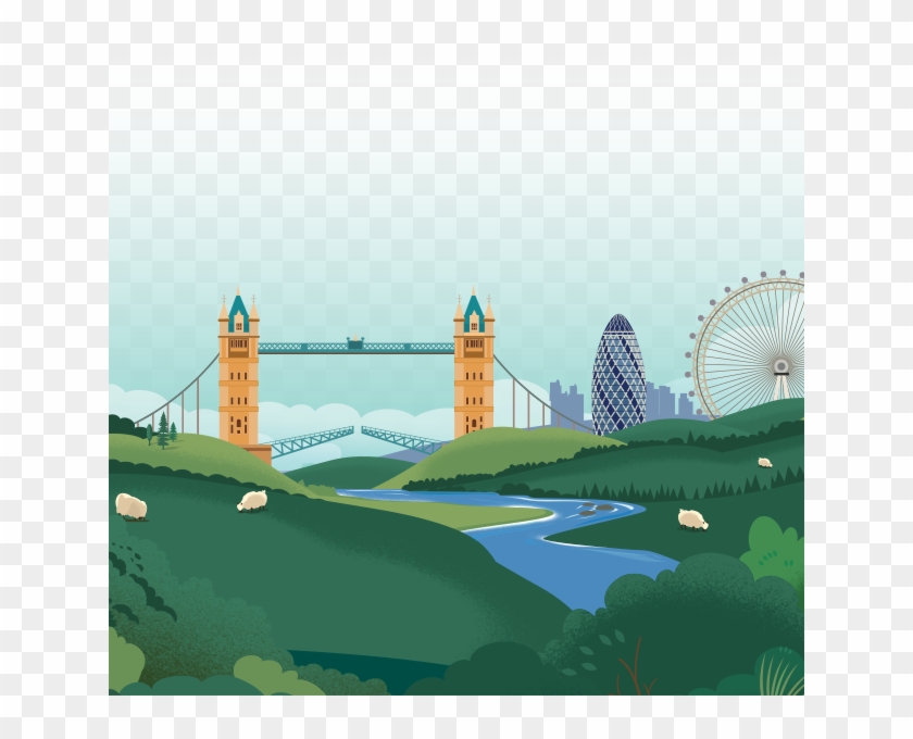 Salesforce World Tour London - Illustration Clipart