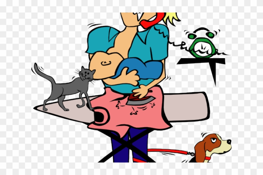 Mom That Does Everything Clipart #4999576
