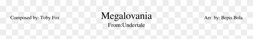 Undertale-megalovania Sheet Music For Flute, Clarinet, - Parallel Clipart
