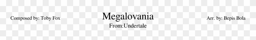 Undertale-megalovania Sheet Music For Flute, Clarinet, - Parallel Clipart #4999931