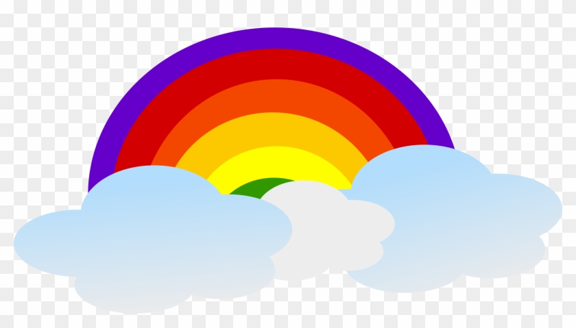 Svg Library Stock Cloud Clipart No Background - Cartoon Cloud Rainbow Png Transparent Png