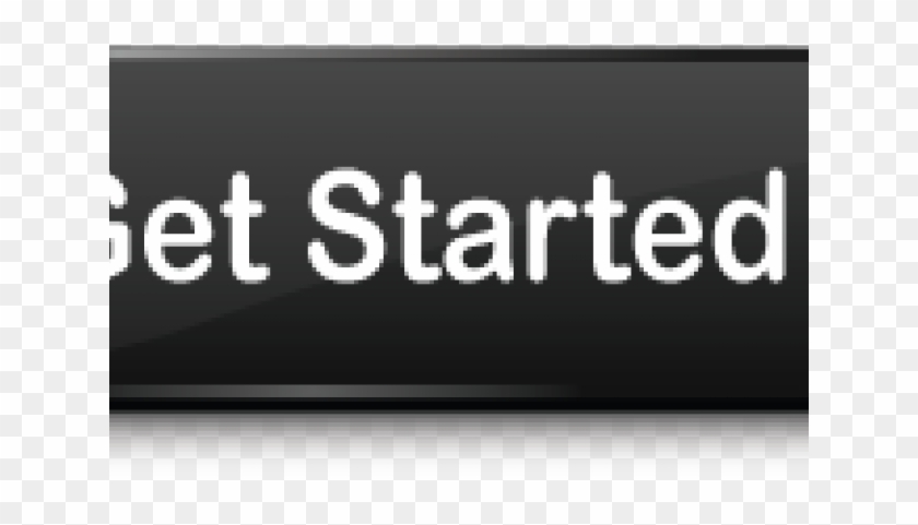 Get Started Now Button Clipart Button Png - Black-and-white Transparent Png