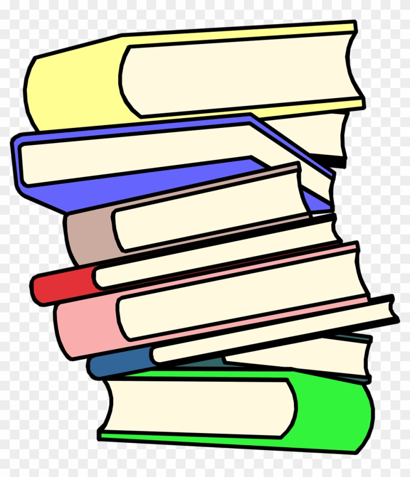 Stack Of Books Clip Art The Cliparts - Cartoon Book Transparent Background - Png Download #50101