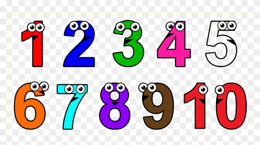 1 To 10 Numbers Background Png Clipart #50244