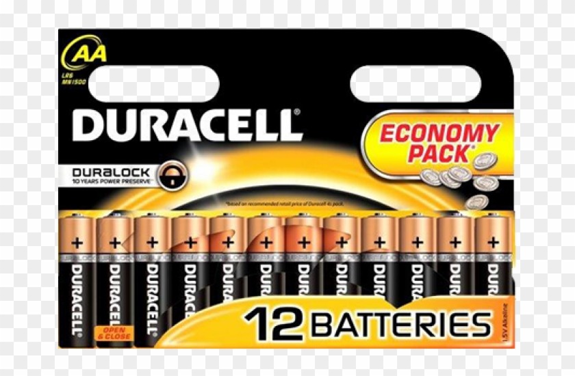 Duracell Basic Aa 12 Pcs Battery , Png Download Clipart #50268