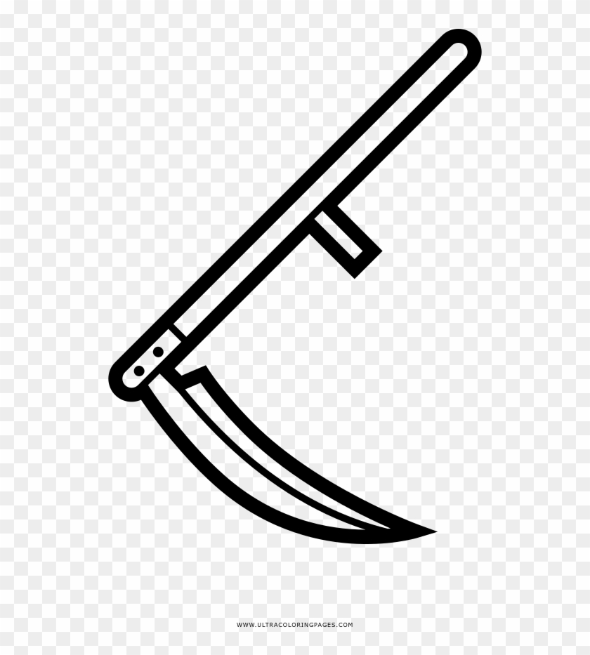 Scythe Coloring Page - Scythe Coloring Pages Clipart (#50373) - PikPng