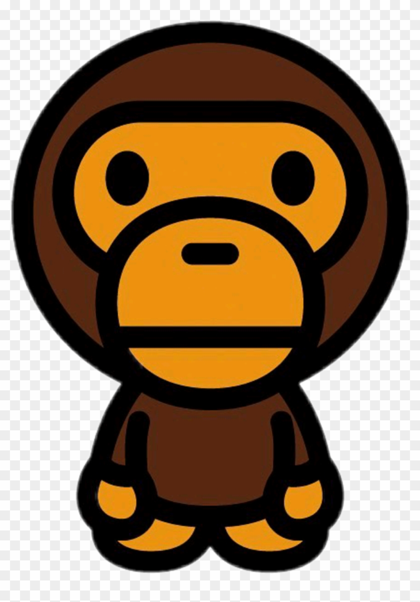 Monke Sticker - Baby Milo Shirt Bape Clipart #50460