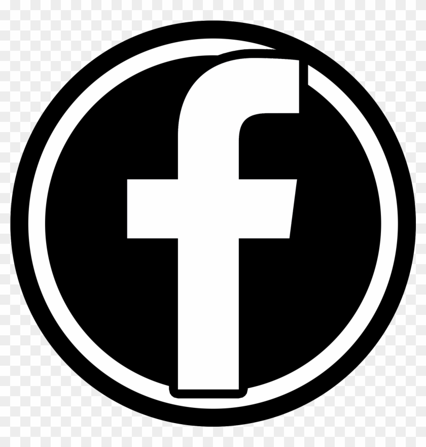 Black Icon Facebook - Facebook Logo B&w Png Clipart #50506