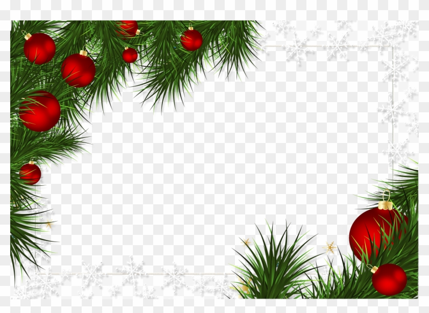 Christmas Clip Art - Merry Christmas Frame Png Transparent Png #50590