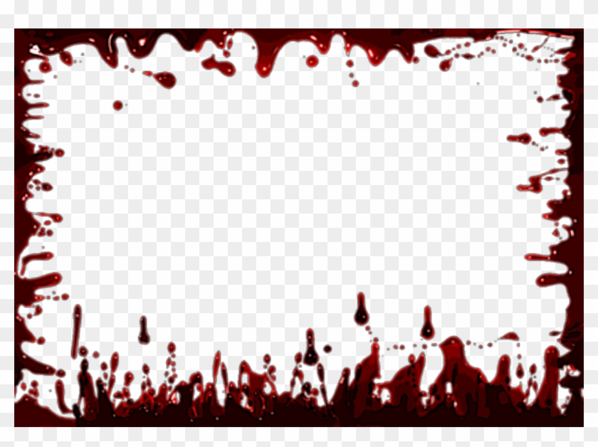 Blood Frame Background Png - Blood Frame Png Clipart #50733