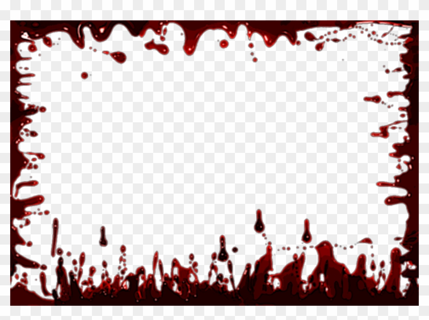 Blood Frame Background Png - Blood Frame Png Clipart