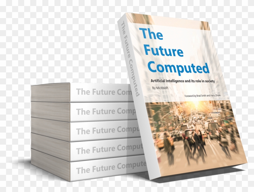 Photo Of A Stack Of Books Entitled "the Future Computed" Clipart