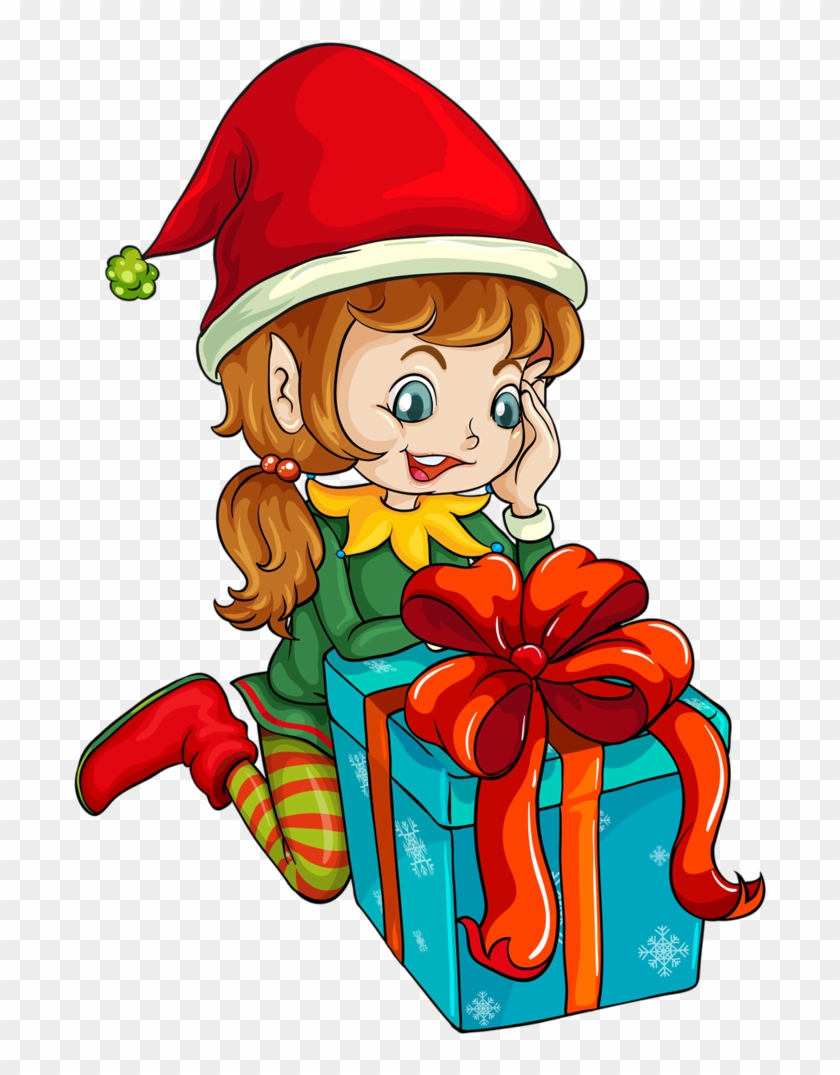 Clipart Library Library Gingerbread Drawing Elf - Christmas Day - Png Download #51047