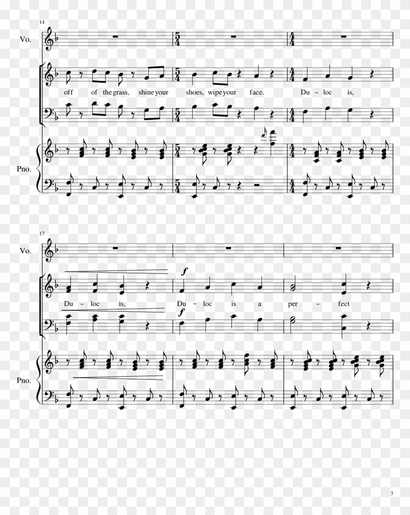 Shrek The Musical Sheet Music 3 Of 52 Pages - Hoor De Eng Len Zingen D Eer Bladmuziek Clipart