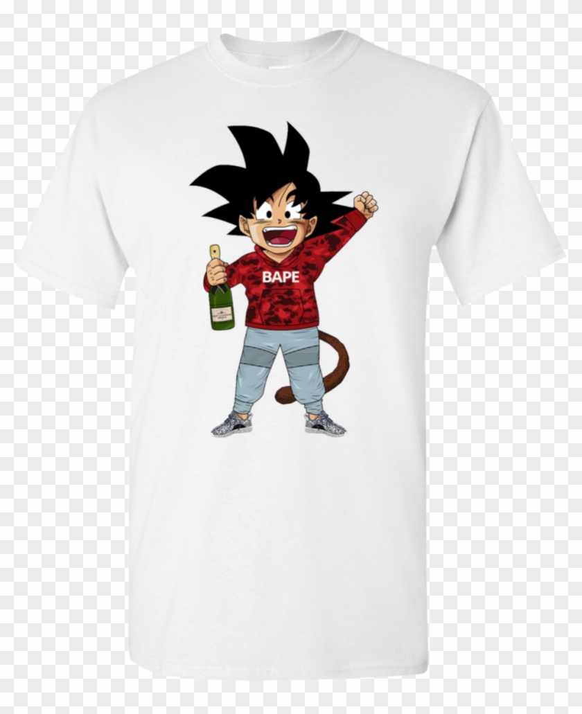 Goku Bape T-shirt - Supreme Goku Shirt Clipart
