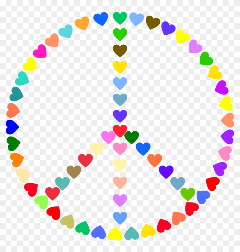 Peace Symbol Clipart Transparent Background - Colorful Peace Signs Transparent - Png Download