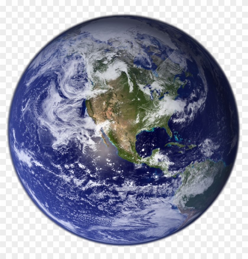 Earth Western Hemisphere Transparent Background - Transparent Background Clipart Earth - Png Download