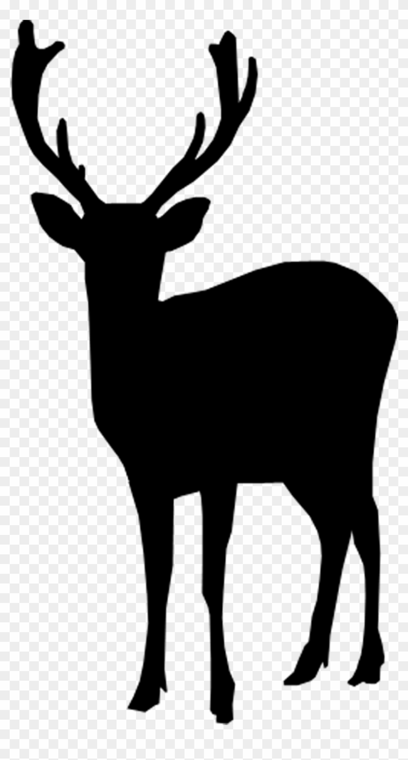 Deer Silhouette - Elk Clipart