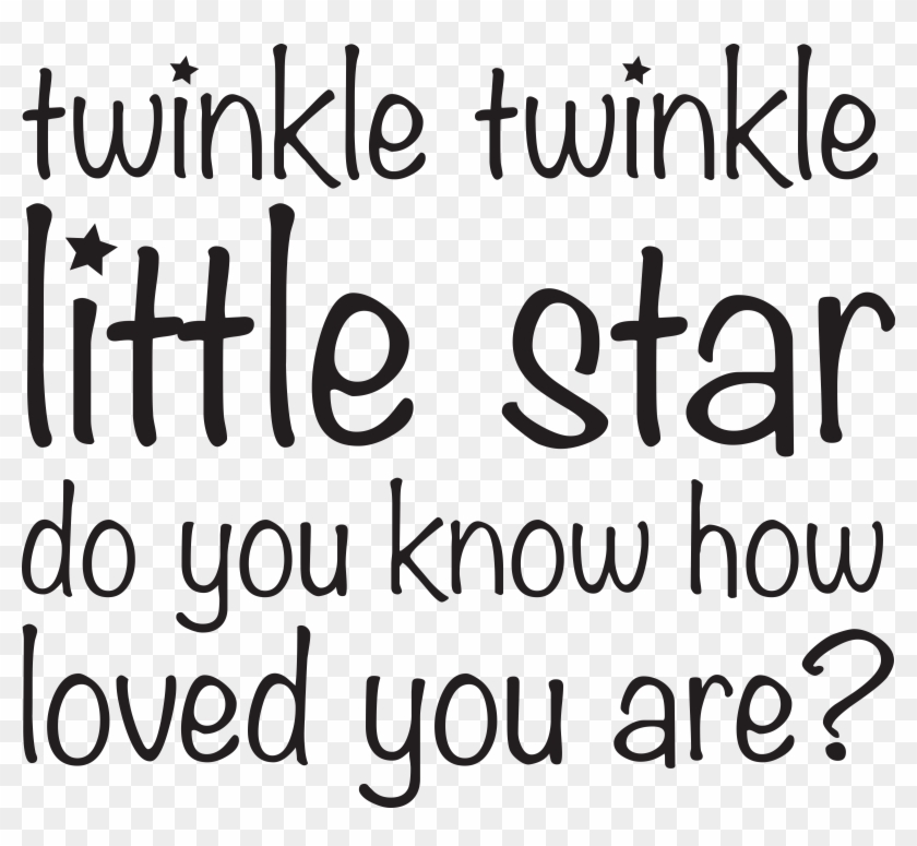 Twinkle Twinkle - Calligraphy Clipart #51526