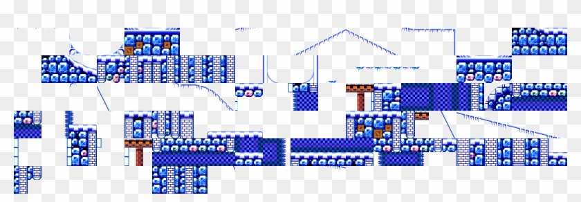 Twinkle Snow Act 2 Tile Sheet - Sonic Advance 3 Tileset Clipart