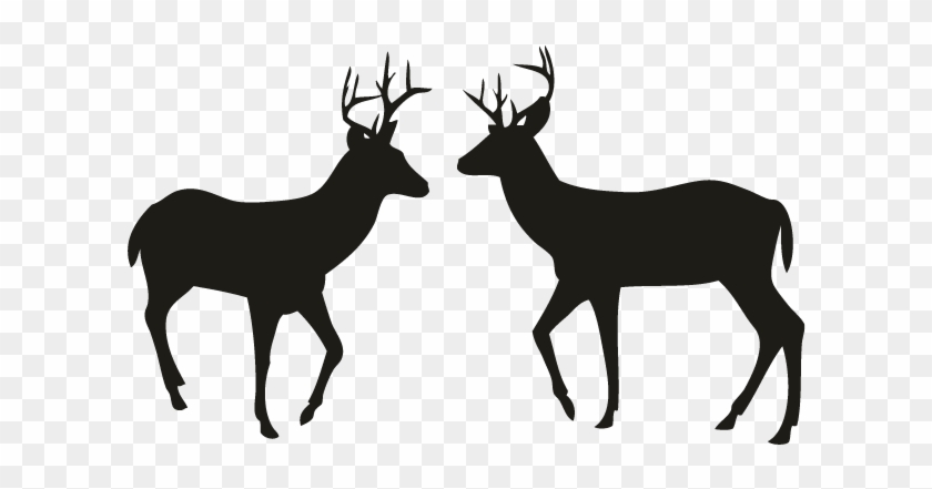 Smock Classic Deer Silhouette Motif - Deer Silhouette Clipart