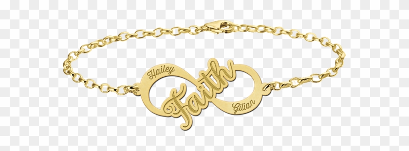Gold Bracelet Name With Infinity Clipart