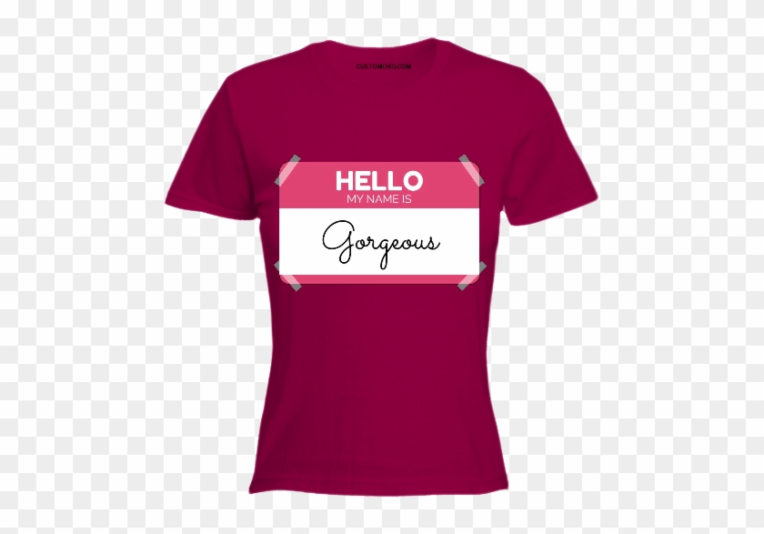 Hello My Name - Active Shirt Clipart #51986