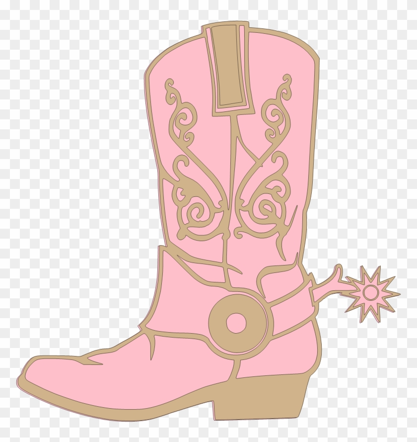 802 X 834 5 - Pink Cowboy Boot Clipart - Png Download