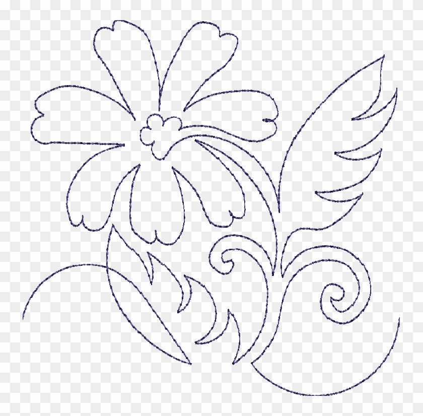 Continuous Single Line - Single Line Designs Patterns Clipart