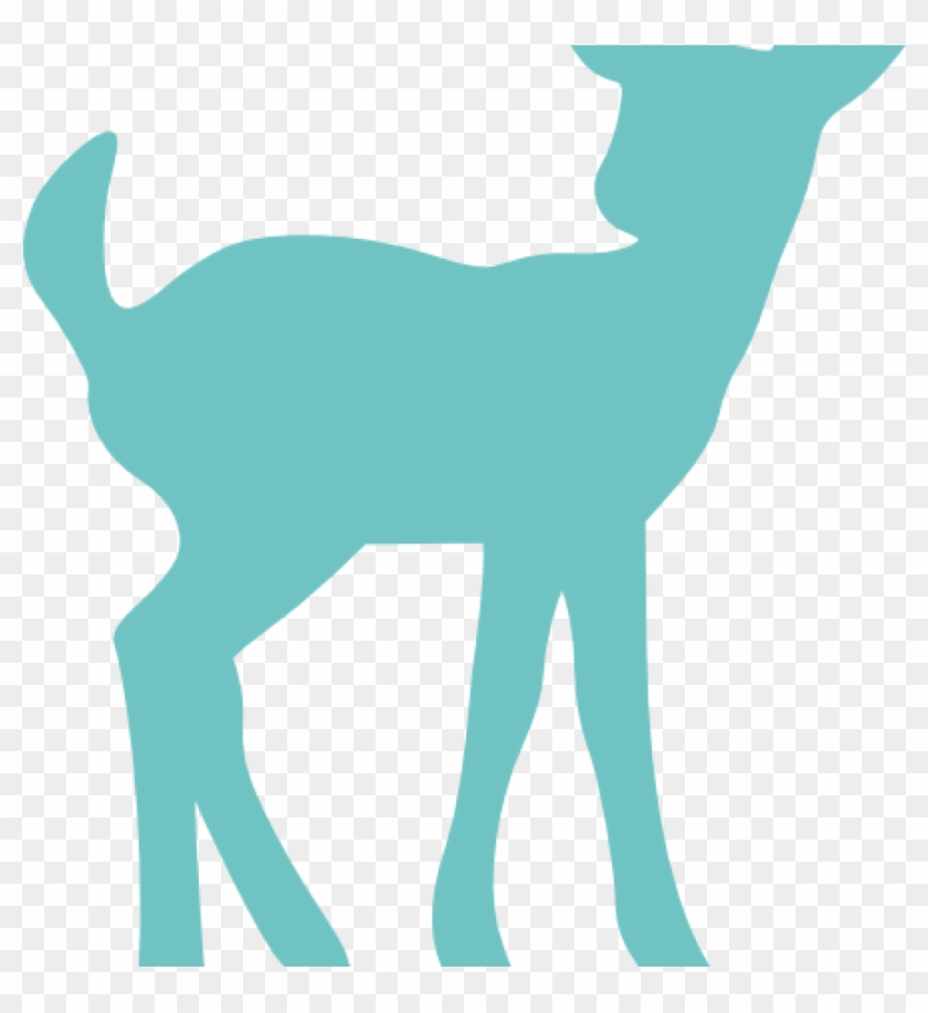 Baby Deer Clip Art Ba Deer Silhouette Clip Art Clipart - Fawn Silhouette - Png Download #52539